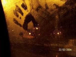 <strong>La mirada de lluvia en el retrovisor...</strong>
